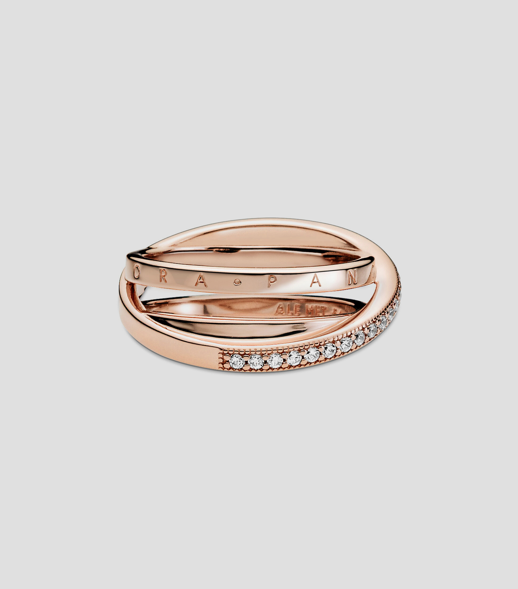 Anillo con Zirconias Mujer